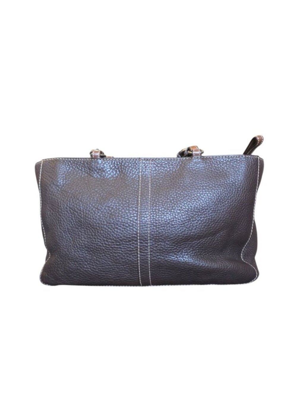Vintage Coach Chelsea Brown Pebbled Leather Tote East West Shoulder F10892 COA - Picture 9 of 16